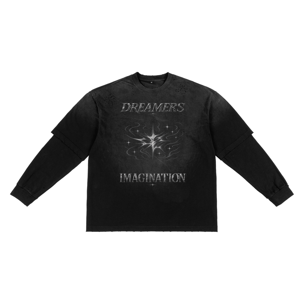 Sunfade Hand-Frayed Faux T-Shirt