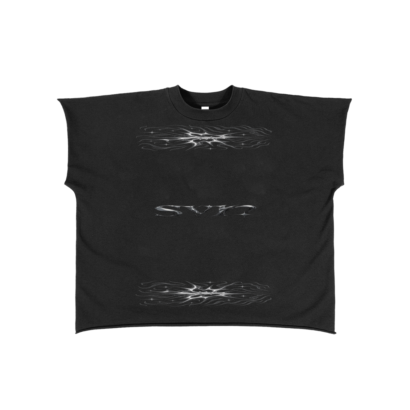 Raw Edge Boxy Non-Shrink T-Shirt