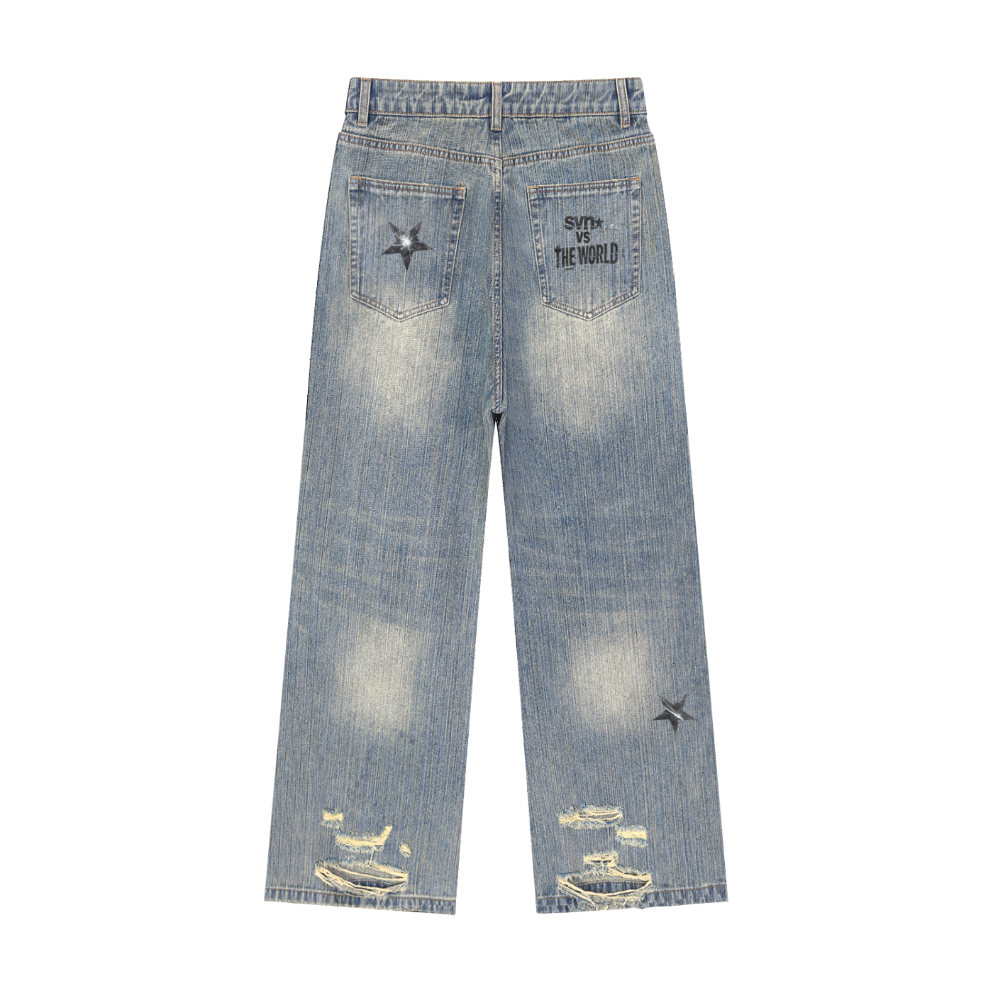 svn VS World Torn Vintage Denim