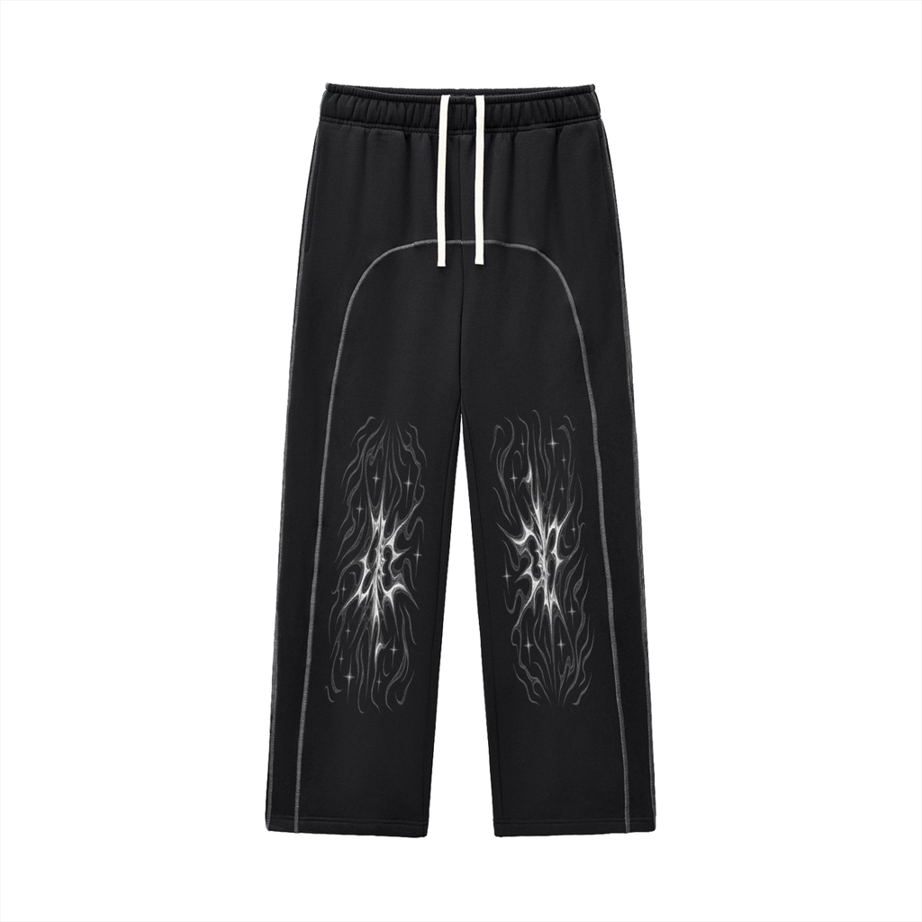 Contrast-Stitched Fleece Sweatpants