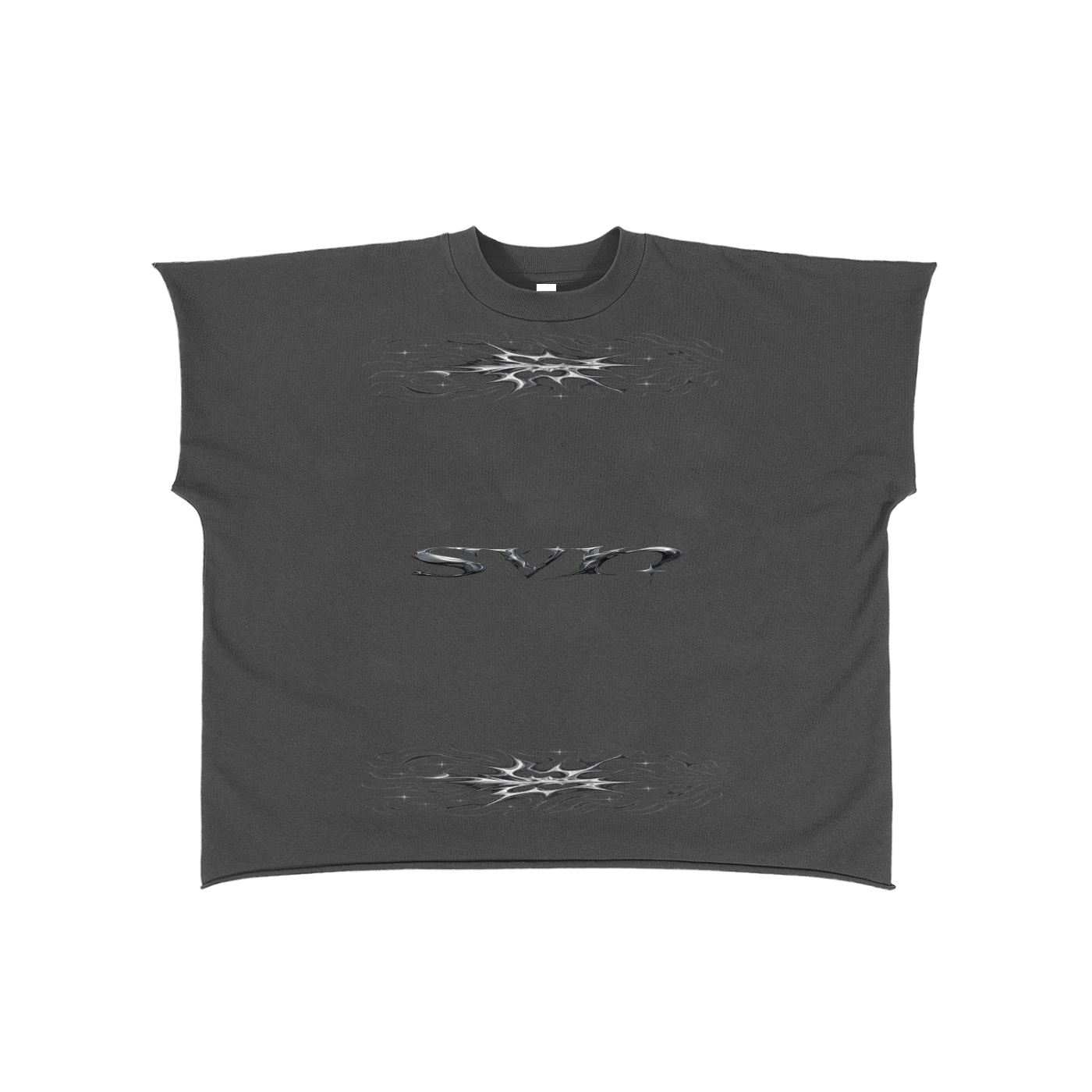 Raw Edge Boxy Non-Shrink T-Shirt