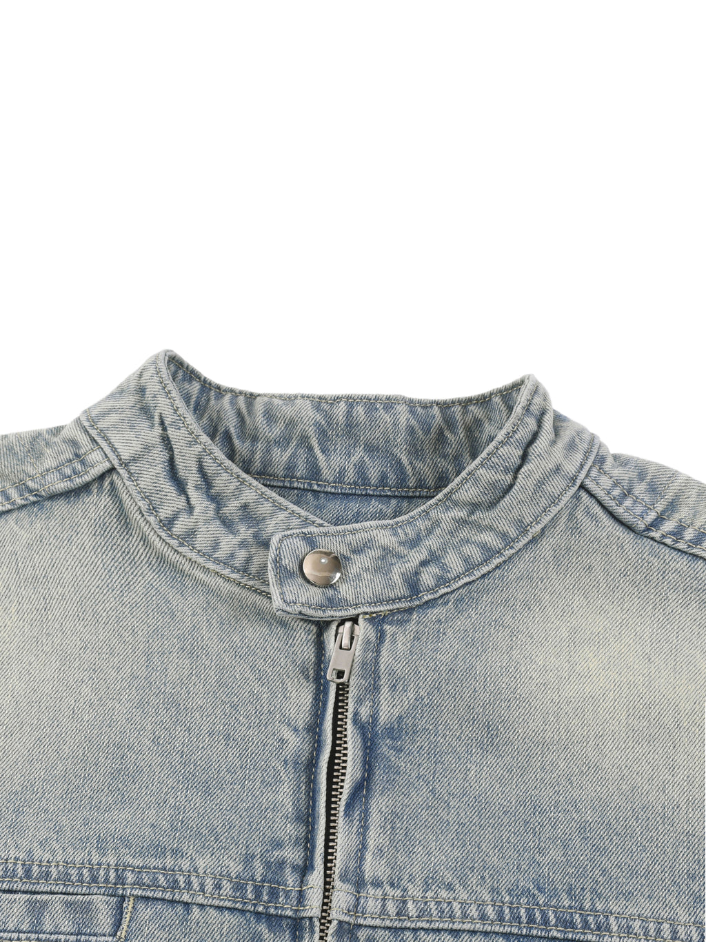 Reality Failed Vintage Wash Zip Denim Jacket