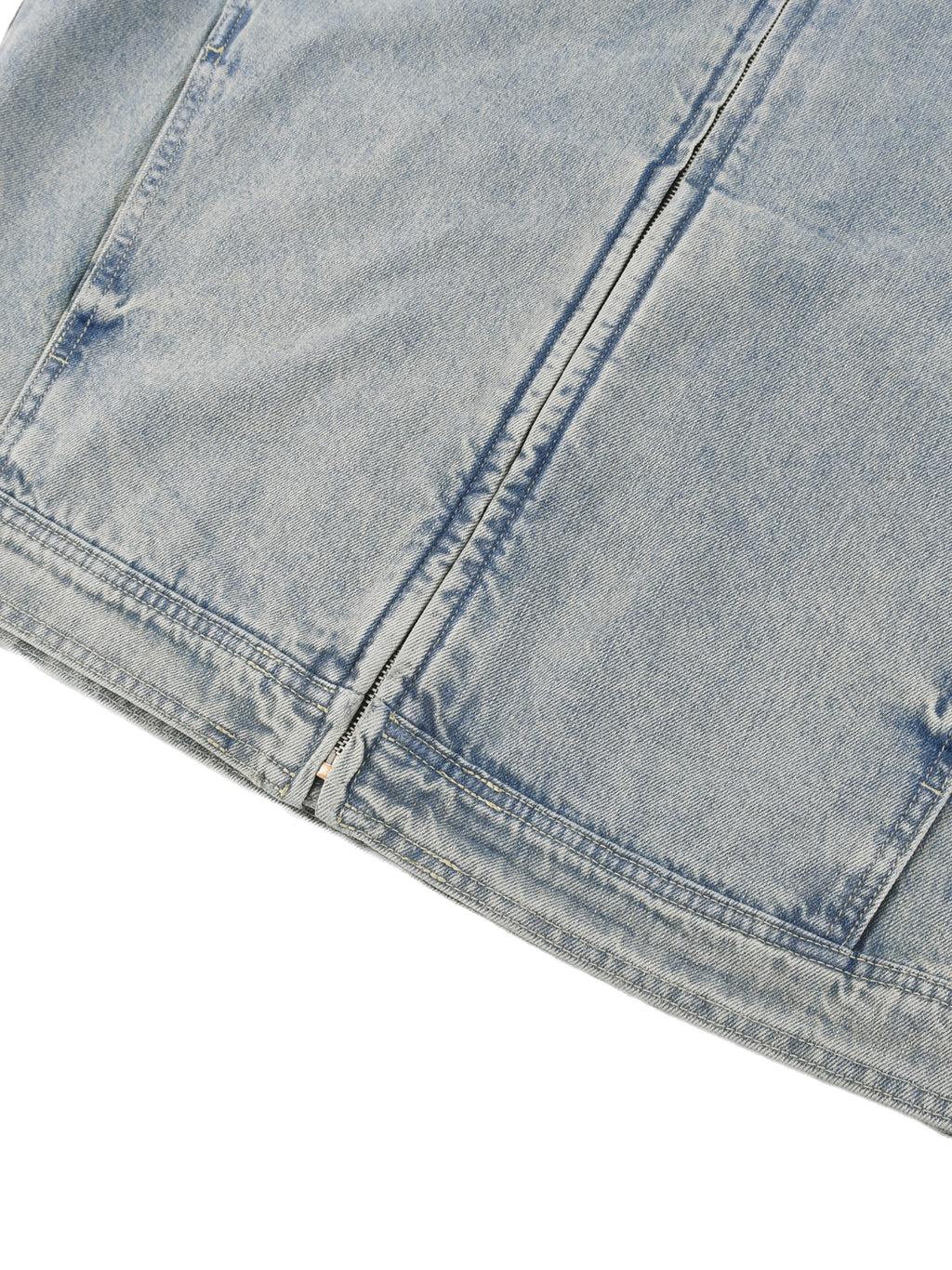 Reality Failed Vintage Wash Zip Denim Jacket